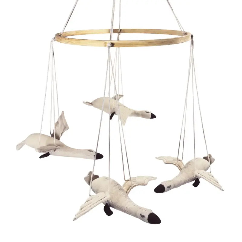 Luxury Geese Cot Mobile