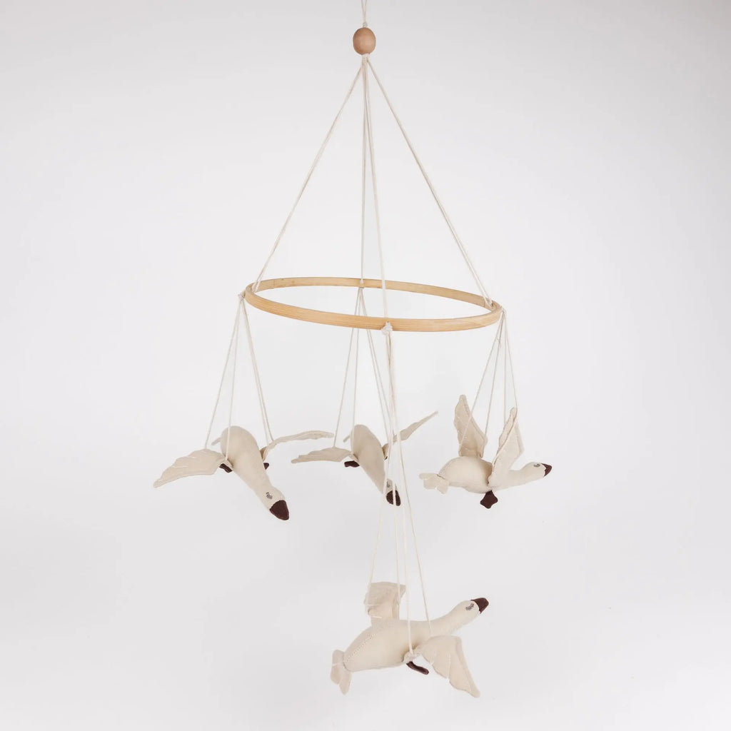 Luxury Geese Cot Mobile