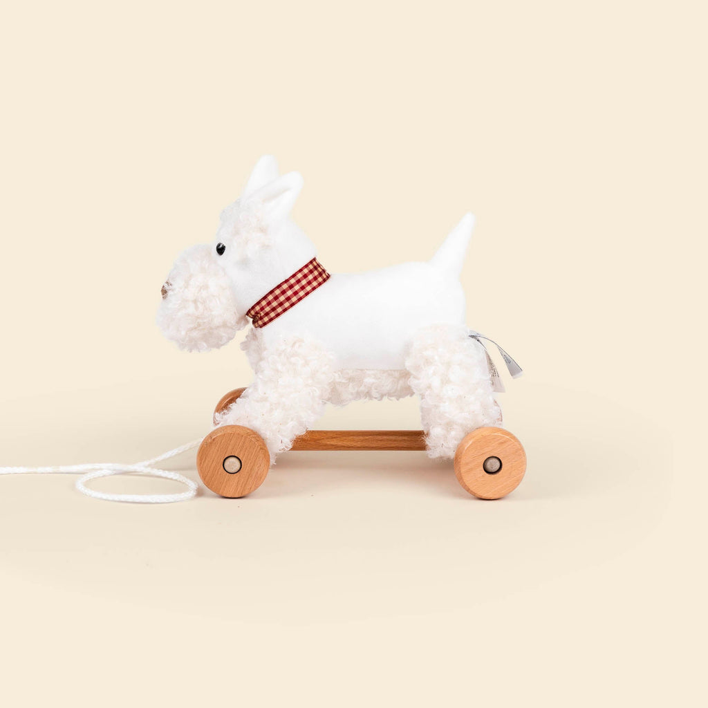 Luxury Sherpa Pull-Along Dog