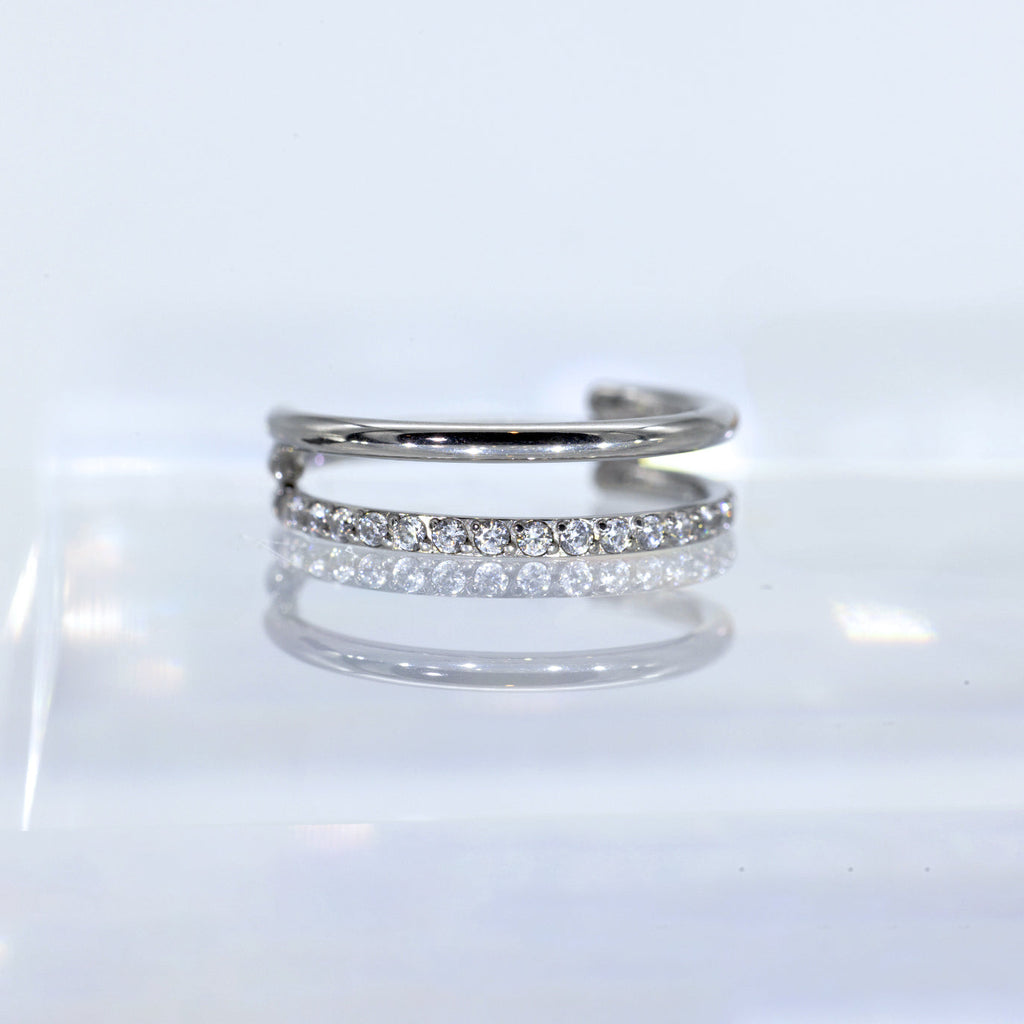 Luxury Triple Ring Hoop Piercing