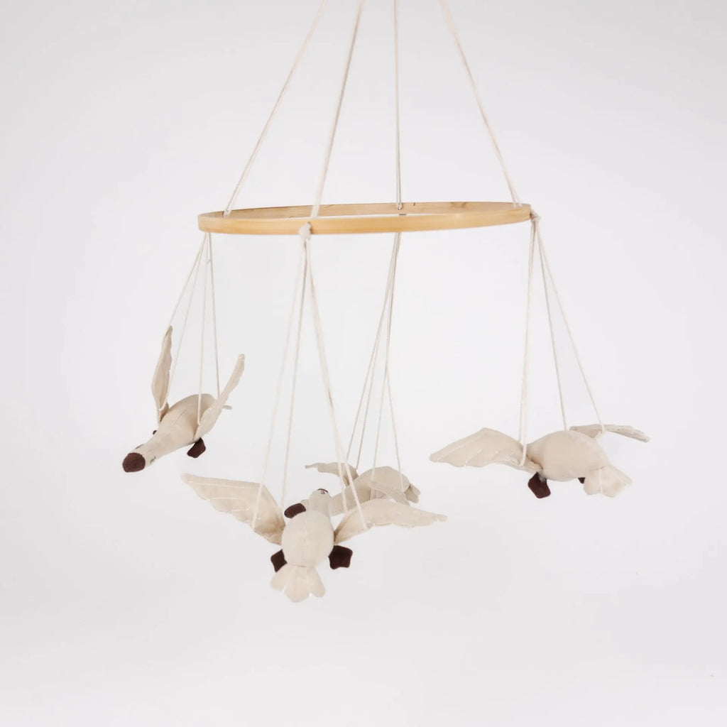 Luxury Geese Cot Mobile