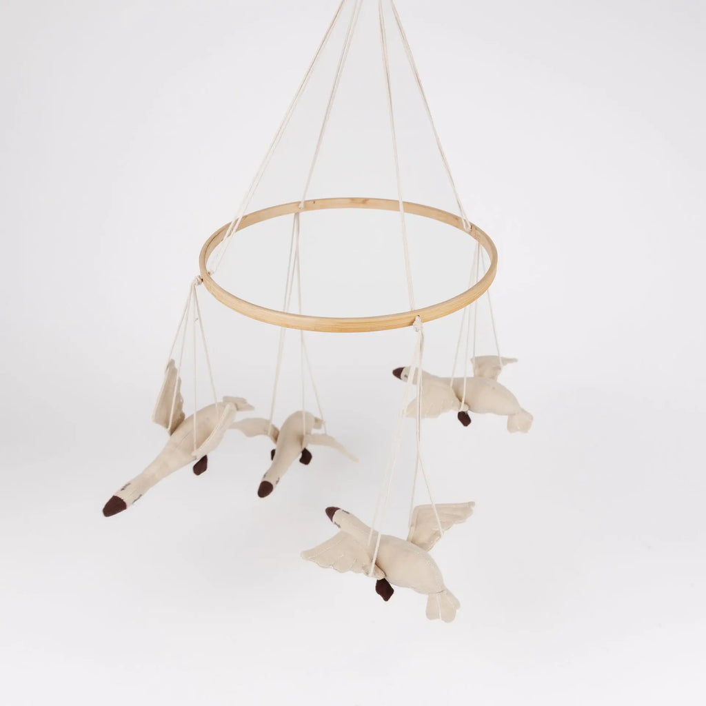 Luxury Geese Cot Mobile