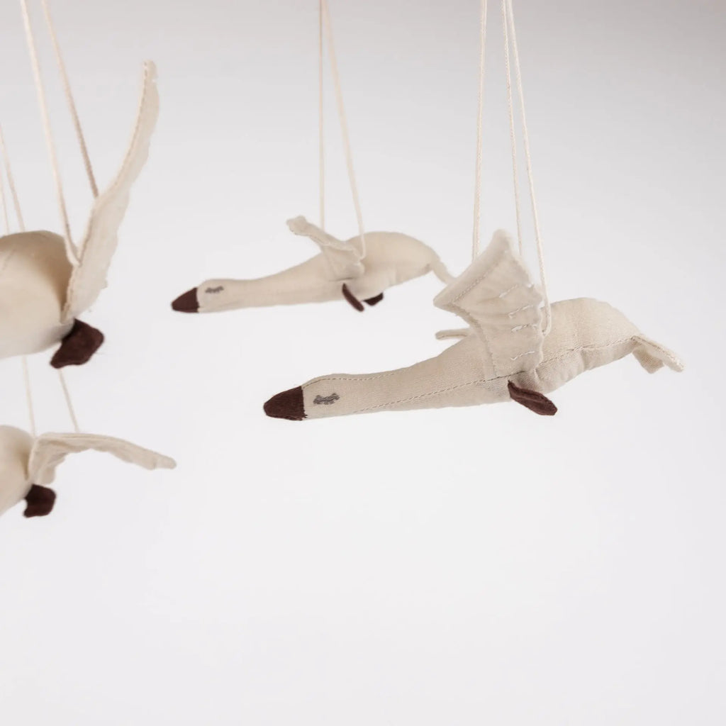 Luxury Geese Cot Mobile